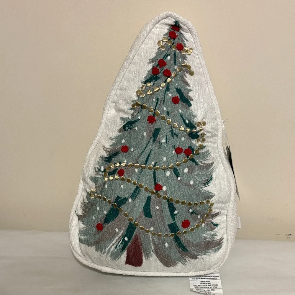 2025 Hallmark Novelty Christmas Tree Decorative accent throw Pillow New with Tag